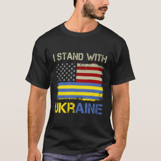 Ik sta achter Oekraïne om Oekraïne te steunen T-shirt