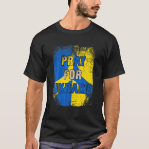 Ik sta achter Oekraïne om te bidden voor Oekraïne, T-shirt