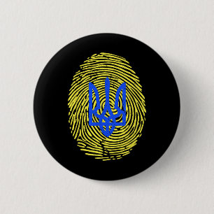 Ik sta achter Oekraïne - steun Oekraïne Oekraïense Ronde Button 5,7 Cm