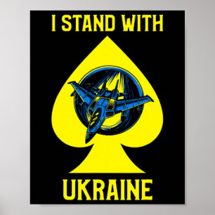 Ik Sta Achter Oekraïne T-shirt De Geest Van Kiev Poster