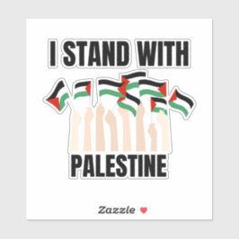 IK STA ACHTER PALESTINA STICKER