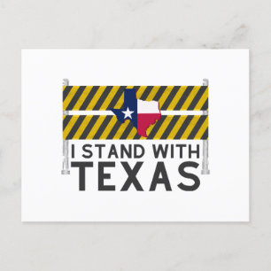 Ik sta achter Texas Briefkaart