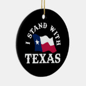 Ik sta achter Texas Keramisch Ornament (Rechts)