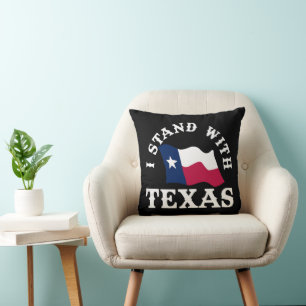Ik sta achter Texas Kussen