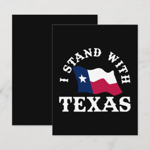 Ik sta achter Texas RSVP Kaartje