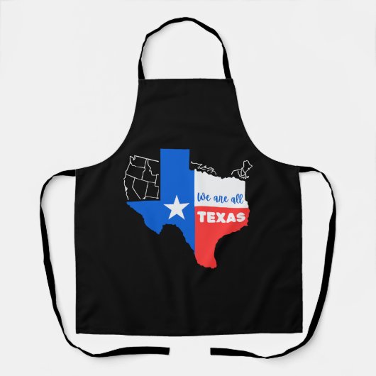Ik sta achter Texas Schort (Voorkant)