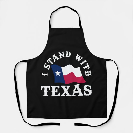 Ik Sta Achter Texas Schort (Voorkant)