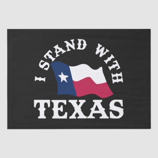 Ik sta achter Texas Tissuepapier (Voorkant)