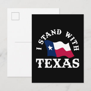 Ik Sta Achter Texas Uitnodiging Briefkaart