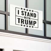 Ik sta achter Trump 2024 Spandoek (Buitenkant Gebouw)