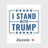 Ik sta achter Trump 2024 Sticker (Vel)