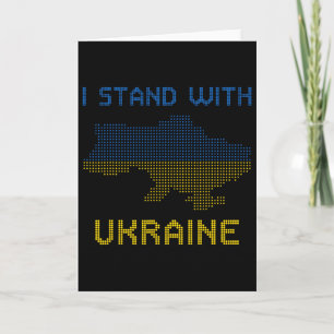 Ik Sta Achter Ukraine T-shirt Oekraïne Kaart Oekra