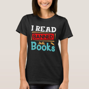 Ik sta achter Verboden Boeken Ik Lees Verboden Boe T-shirt