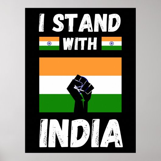 Ik sta bij het india-poster poster (Voorkant)
