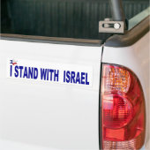Ik sta bij Israel BUMPER Bumpersticker (Op Truck)
