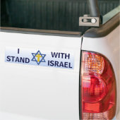 Ik sta bij Israël Bumpersticker (Op Truck)