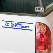 Ik sta bij Israël Bumpersticker (Op Truck)
