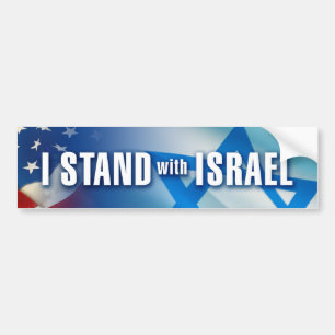 Ik sta bij Israël Bumpersticker