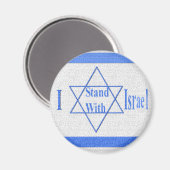 Ik sta bij Israël Magneet (Voorkant / Achterkant)