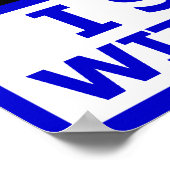 Ik sta bij Israël! Poster (Hoek)