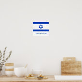 Ik sta bij Israël Poster (Keuken)