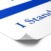 Ik sta bij Israël Poster (Hoek)
