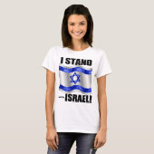 Ik sta bij Israël! T-shirt (Voorkant volledig)