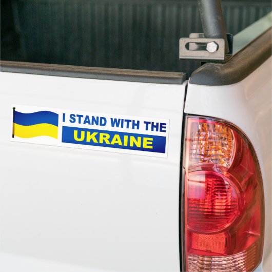 Ik sta bij Oekraïne Bumpersticker (Op Truck)