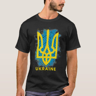 Ik sta bij Oekraïne en Oekraïne, de vlag Oekraï T-shirt