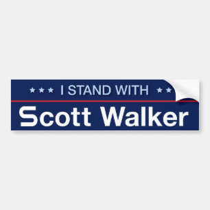 Ik sta bij Scott Walker Bumpersticker