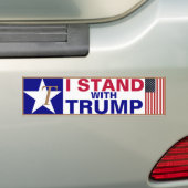Ik sta bij TRUMP Bumpersticker (Op auto)