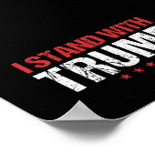 Ik sta bij Trump Poster (Hoek)