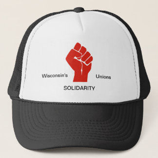 Ik sta bij Wisconsin's Unions Trucker Pet