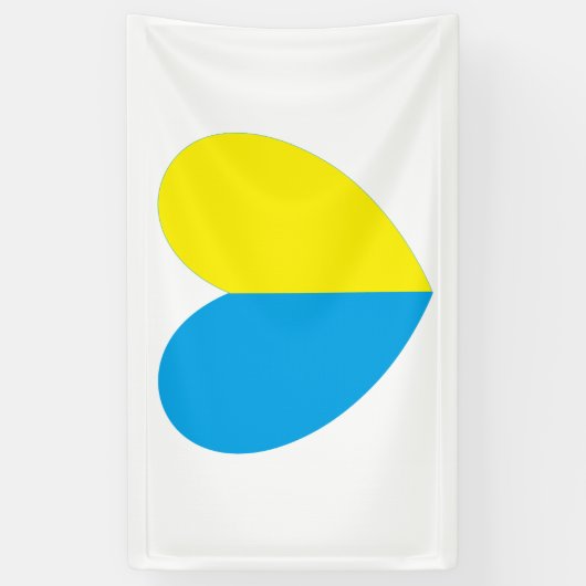Ik sta in het hart van Oekraïne Spandoek (Verticaal)