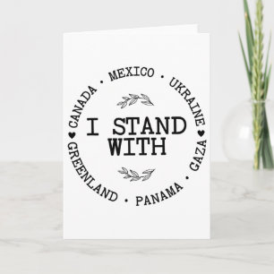 Ik Sta Met Canada Groenland Mexico Panama Gaza Oek Kaart