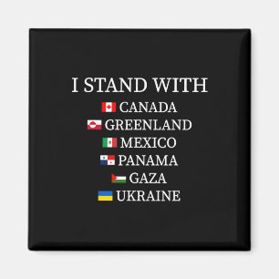Ik Sta Met Canada Groenland Mexico Panama Gaza Oek Magneet