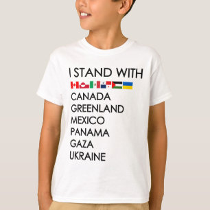 Ik Sta Met Canada Groenland Mexico Panama Gaza U T-shirt