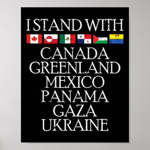 Ik Sta Met Canda Groenland Mexico Oekraïne Mannen Poster