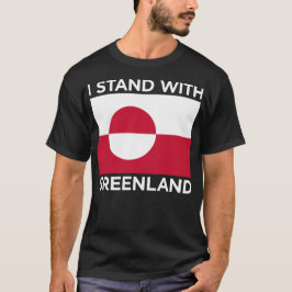 Ik sta met Groenland Support niet te koop T-shirt