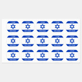 Ik sta met Israël aangepaste tekst Israël vlag ron Labels (Vel)