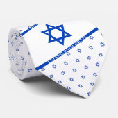 Ik sta met Israel Blue White Star van David Stropdas (Opgerold)