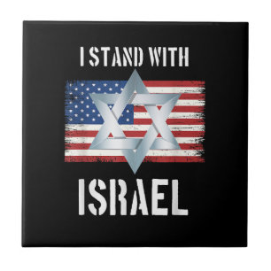 ik sta met Israël Tegeltje