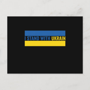 Ik Sta Met Oekraïense Patriottische Vlag Cadeau Briefkaart