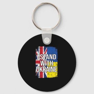 Ik Sta Met Oekraïne Brits Verenigd Koninkrijk Oekr Sleutelhanger