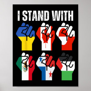 Ik Sta Met Oekraine Canada Groenland Mexico Panama Poster