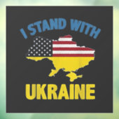 Ik sta met Oekraïne  Raamsticker (Vel 3)