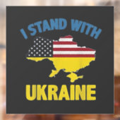 Ik sta met Oekraïne  Raamsticker (Vel 2)