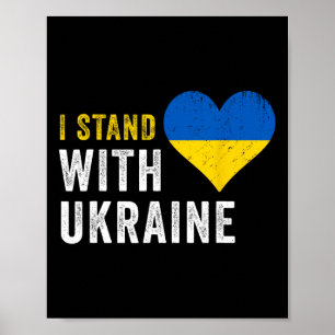 Ik Sta Met Oekraïne Stop Putin Stop Oorlog Steun U Poster