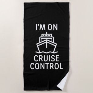 Ik sta op cruise control strandlaken
