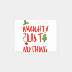 Ik sta op de Naughty kerstlijst en ik betreur het Post-it® Notes